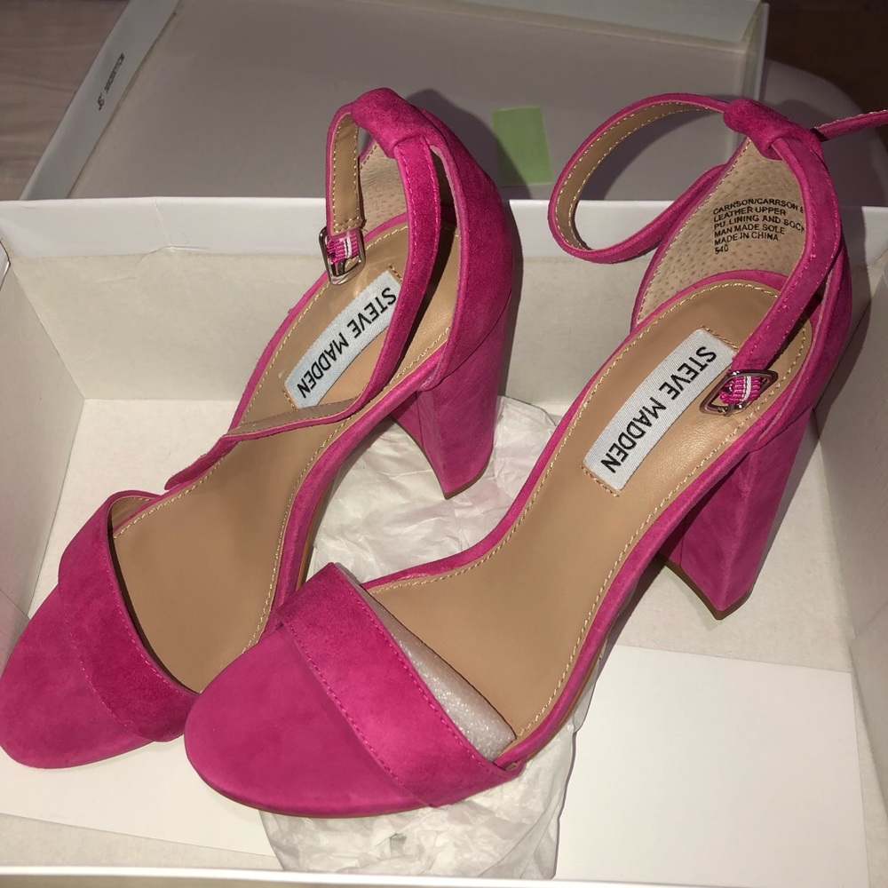 New Steve Madden suede heels